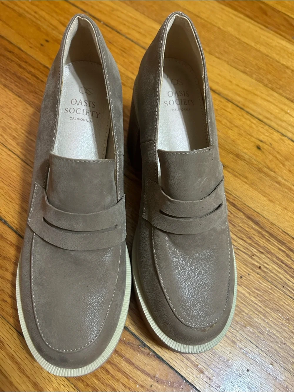 Oasis Society Hannah Platform Penny Loafer Womens 6.5